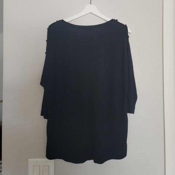 Loft Relaxed Fit Black Long Sleeve Top - Picture 5 of 7